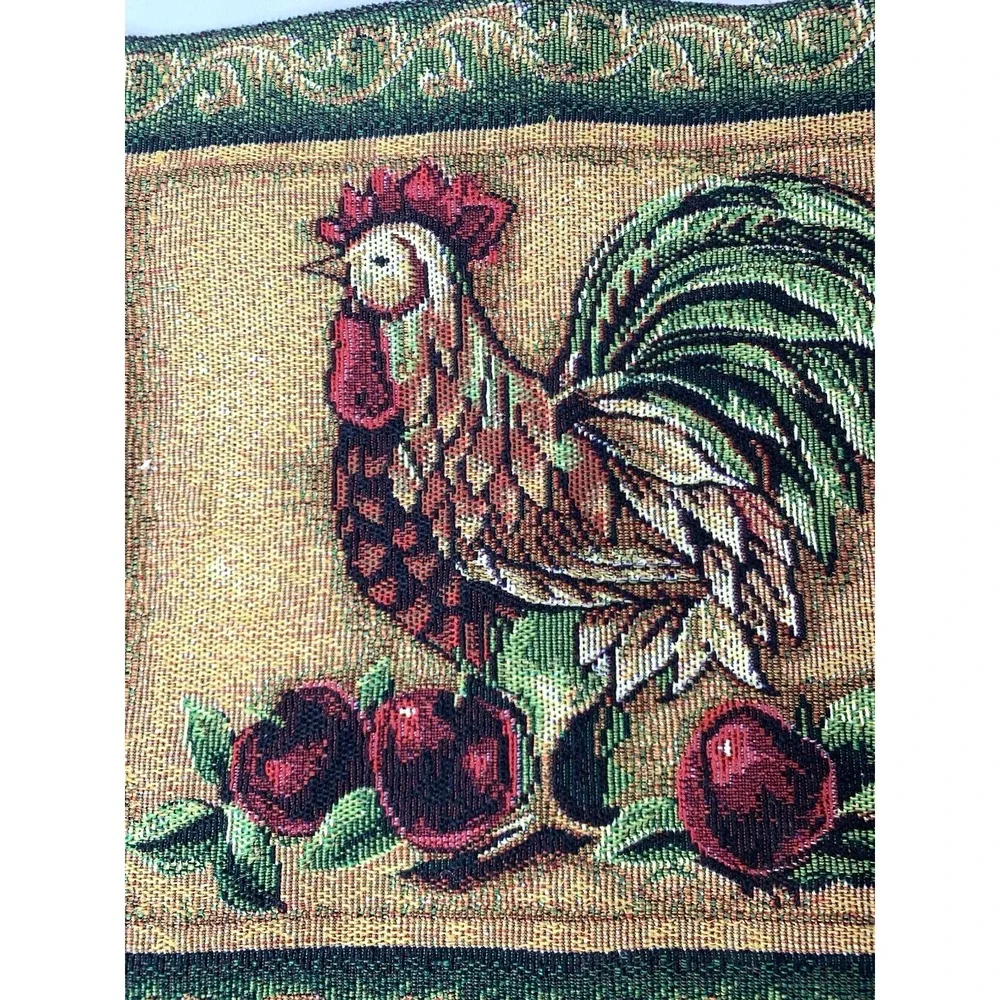 Tapestry Placemats X2 Country‎ Farm Pumpkin Rooster Truck Dog Sunflowers